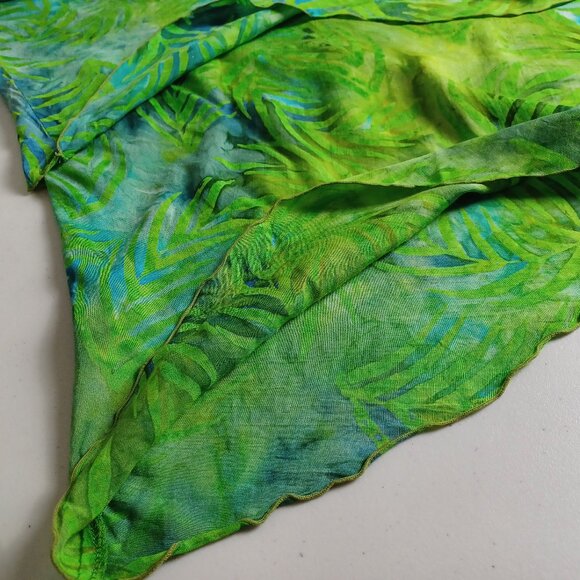 Lotus Traders Palm Print Tiered Dress - Picture 8 of 14